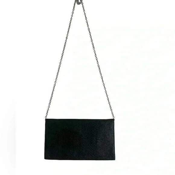 Guess Black Clutch/Crossbody with Gold Chain - Picture 3 of 9